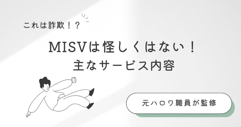 MISVは怪しくはない!主なサービス内容